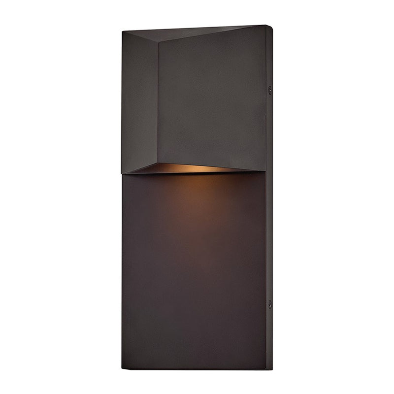 Hinkley Treva 12in 1-Light Outdoor Wall Sconce | Modern Dark Oxidized Brass Aluminum | Entryway & Patio Accent Light | 500lm 3000K | Model 29000DX-LL