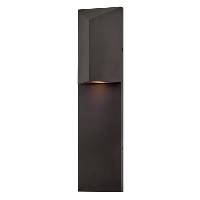 Hinkley Treva 22in 1-Light Outdoor Wall Sconce | Modern Dark Oxidized Brass Aluminum | Entryway & Covered Patio | 4 x 5.5 x 22 in | Model 29005DX-LL