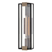 Hinkley Bergen 1Lt 28" Outdoor Wall Mount, Black/Clear Beveled - 29055BK