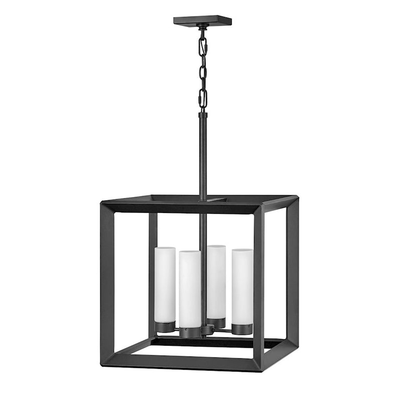 Hinkley Lighting Rhodes 4 Light Outdoor Hanging, Brushed Graphite