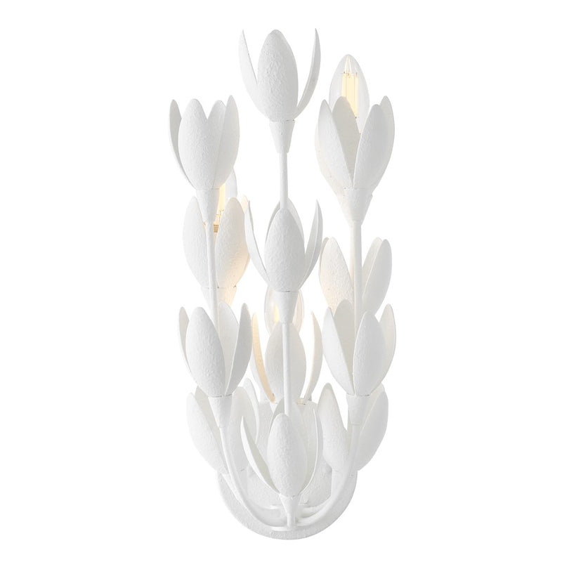 Hinkley Lighting Flora 3 Light Wall Mount, Textured Plaster