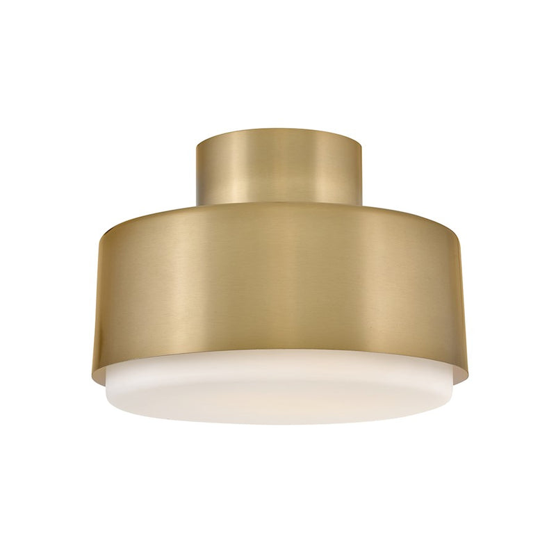 Hinkley Lighting Cedric 2Lt 13" Semi-Flush Mount, Lacquered Brass