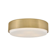 Hinkley Lighting Cedric 3 Light Medium Flush Mount, Lacquered Brass - 30075LCB
