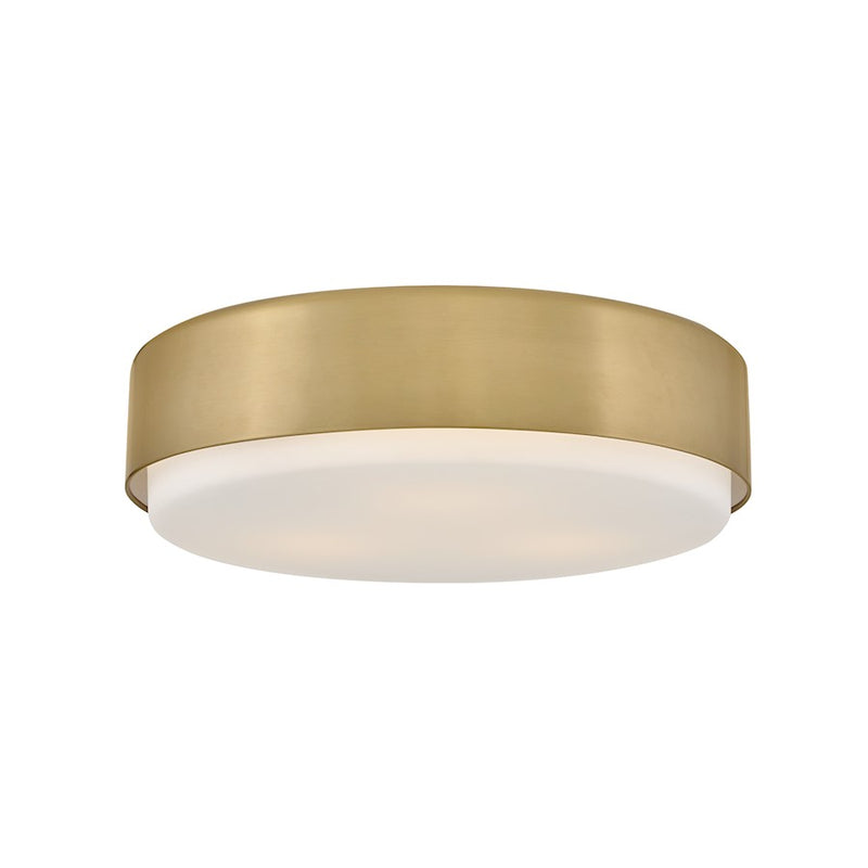 Hinkley Lighting Cedric 3 Light Medium Flush Mount, Lacquered Brass - 30075LCB