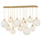 Hinkley Lighting Skye 13Lt Chandelier, Heritage Brass/Cased Opal - 30305HBR-CO