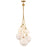 Hinkley Lighting Skye 6Lt Chandelier, Heritage Brass/Cased Opal - 30306HBR-CO