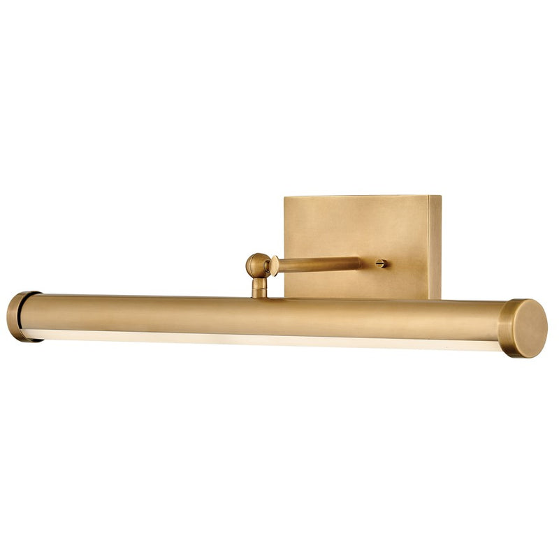 Hinkley Regis 25in 1-Light Wall Sconce | Transitional Heritage Brass and Black Steel with Acrylic Lens | Living Room & Hallway Accent | Model 31012HB-HB