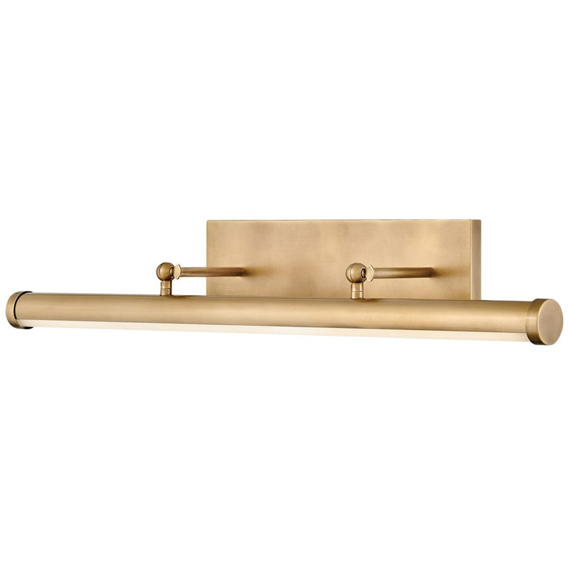 Hinkley Regis 33in Wall Sconce | Transitional Heritage Brass Steel and Acrylic Lens | Living Room & Hallway Accent Light | 7.25 x 32.5 | Model 31013HB-HB