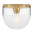 Hinkley Lighting Beck 1Lt Flush Mount, Brass/Clear/Etch-Dipped - 32081LCB