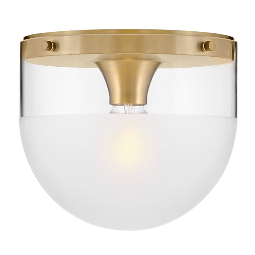 Hinkley Lighting Beck 1Lt Flush Mount, Brass/Clear/Etch-Dipped - 32081LCB