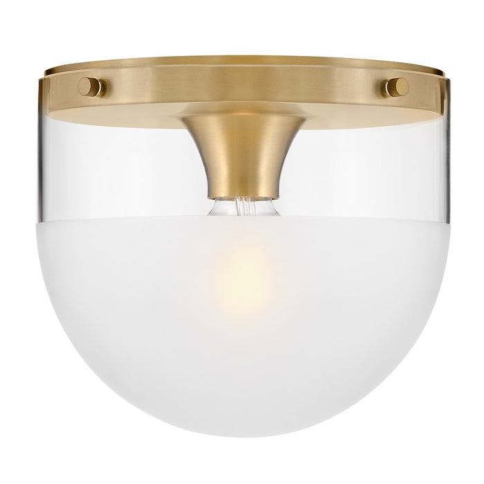 Hinkley Lighting Beck 1Lt Flush Mount, Brass/Clear/Etch-Dipped - 32081LCB