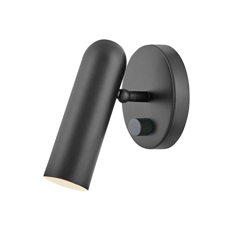 Hinkley Jax 7in 1-Light LED Wall Sconce | Modern Black Steel | Hallway & Bedroom Accent | 580 Lumens 3000K 90 CRI Dimmable | Model 32372BK