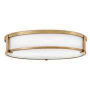 Hinkley Lighting Lowell 4 Light Flush Mount, Brushed Bronze/Etched Opal - 3244BR
