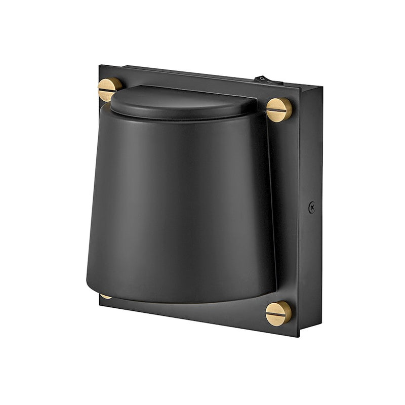 Hinkley Scout 1-Light Wall Sconce | Modern Coastal Heritage Brass Steel and Etched Glass | Bedroom & Hallway Reading Light | 500lm 3000K | Model 32530HB