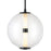 Hinkley Lighting Elin Pendant, Black/Clear - 33107BK