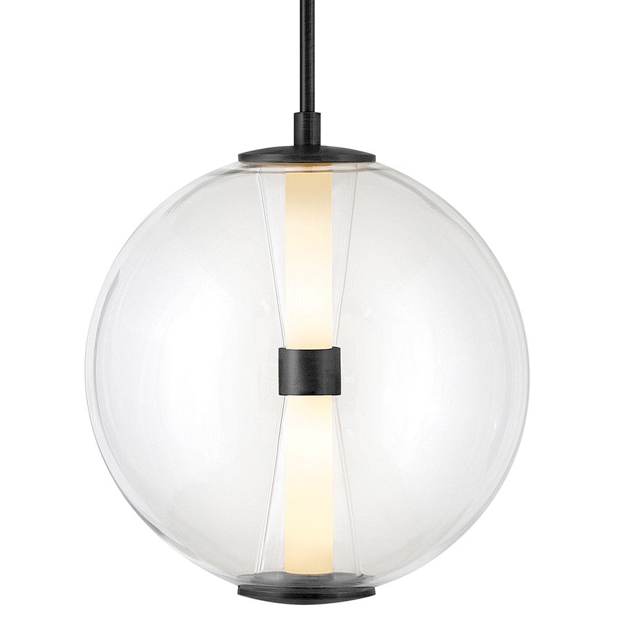 Hinkley Lighting Elin Pendant, Black/Clear - 33107BK