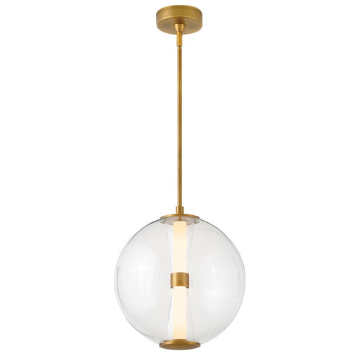 Hinkley Lighting Elin Pendant, Lacquered Brass/Clear