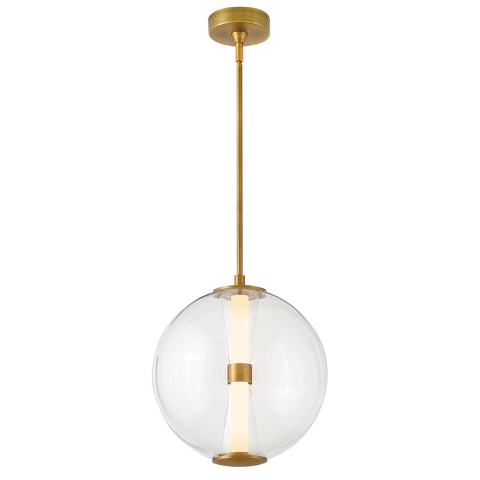 Hinkley Lighting Elin Pendant, Lacquered Brass/Clear