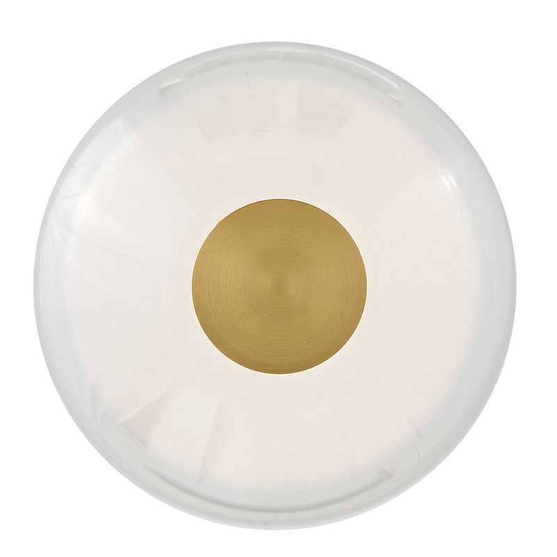 Hinkley Elin 14in 1-Light Pendant | Traditional Lacquered Brass Steel and Clear Glass | Kitchen Island & Dining Room | 14 x 14 x 15 in | Model 33107LCB