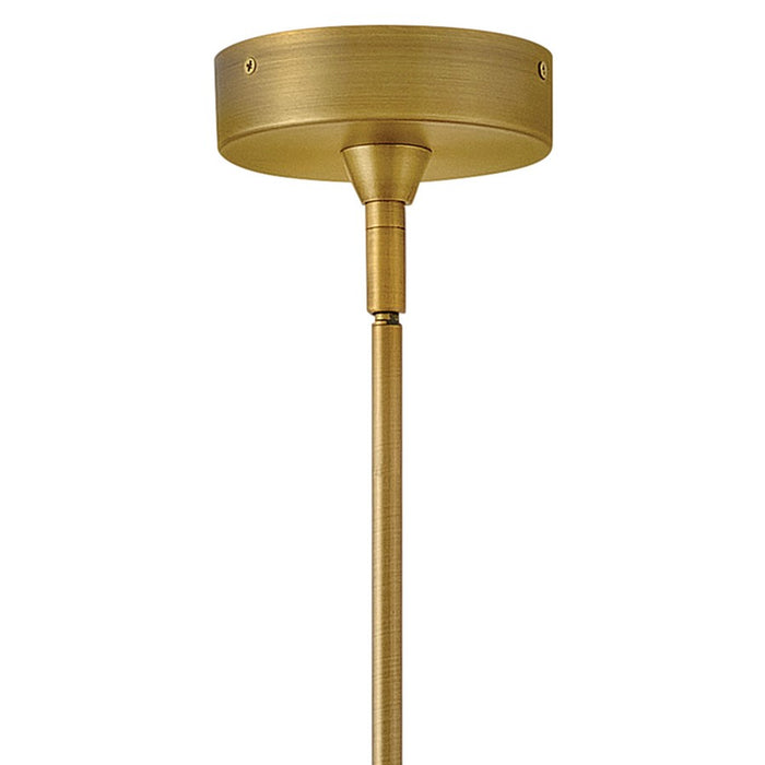 Hinkley Lighting Elin Pendant, Lacquered Brass/Clear