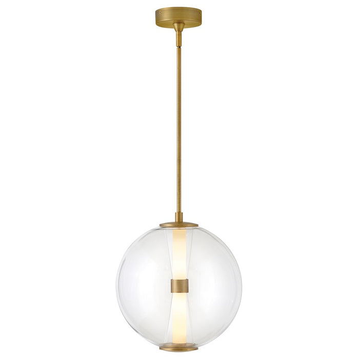 Hinkley Lighting Elin Pendant, Lacquered Brass/Clear