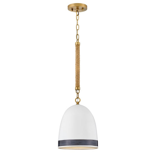 Hinkley Lighting Nash 1 Light Pendant, Heritage Brass - 3364HB-BK