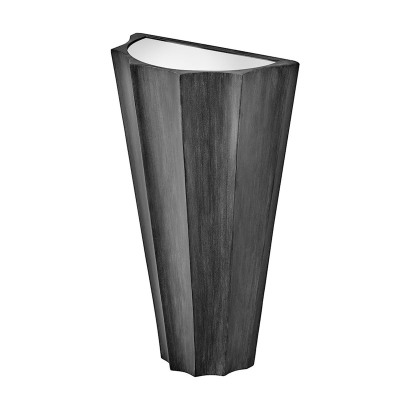 Hinkley Gia 2-Light Wall Sconce | Modern Glam Brushed Graphite Steel and Etched Lens | Living Room & Hallway Accent | 1000 Lumens, 3000K | Model 34092BGR