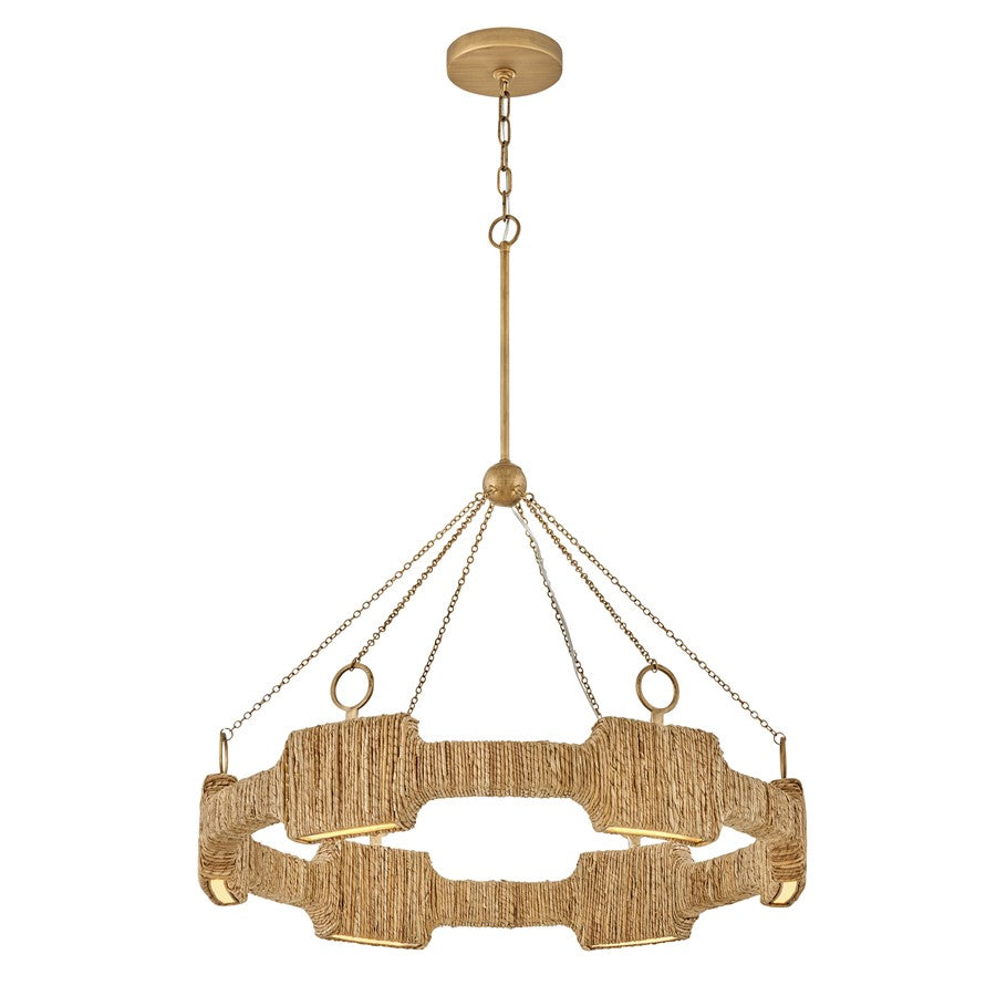 Hinkley Lighting Raffi 36" Chandelier, Burnished Gold - 34106BNG
