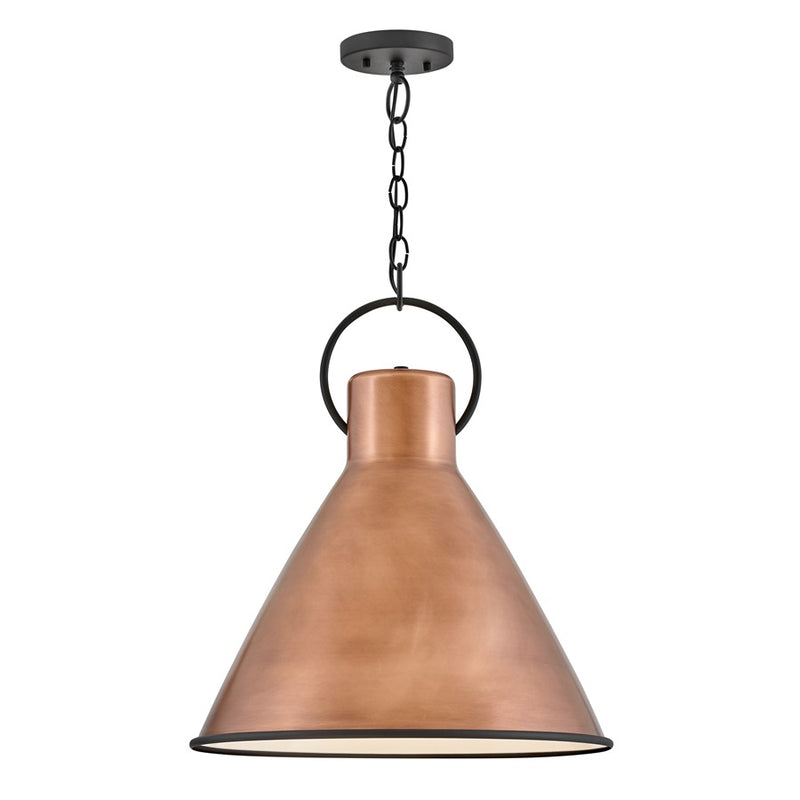 Hinkley Lighting Winnie 1 Light Pendant, Antique Copper