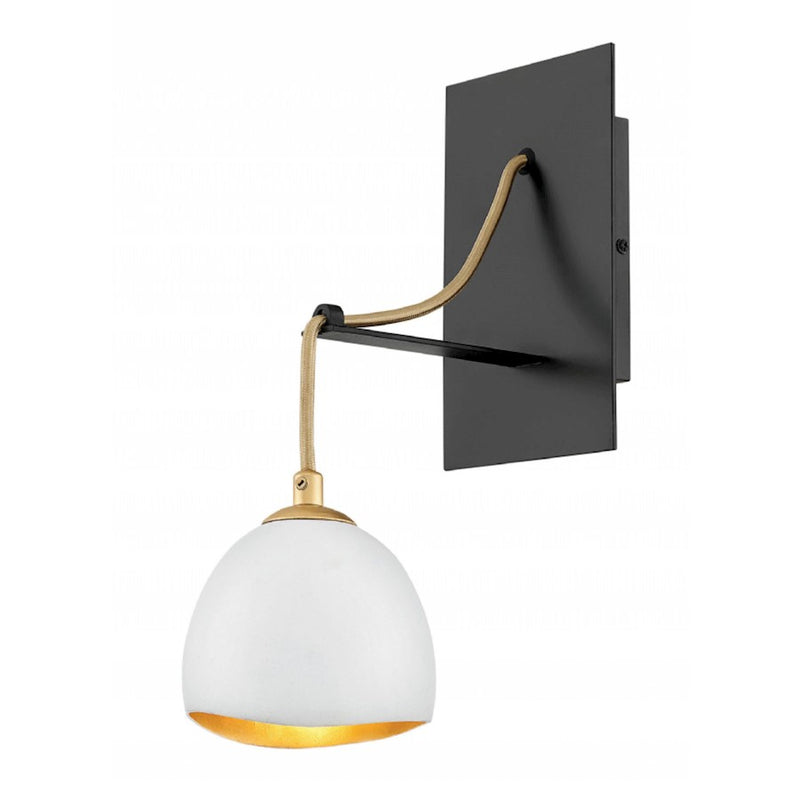 Hinkley Lighting Nula 1 Light Interior Wall Mount, Shell White