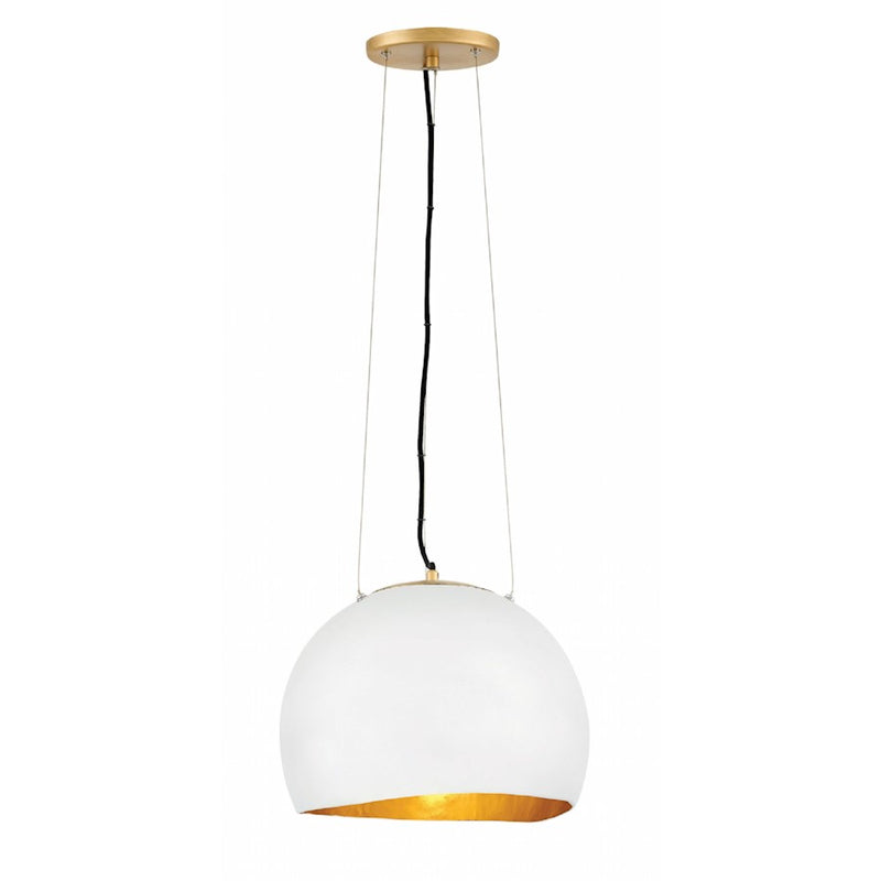 Hinkley Lighting Nula 1 Light Pendant, Shell White