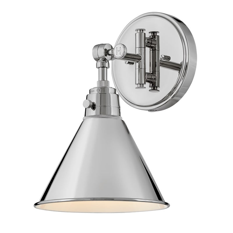 Hinkley Lighting Arti 1 Light 12" Wall Mount, Polished Nickel