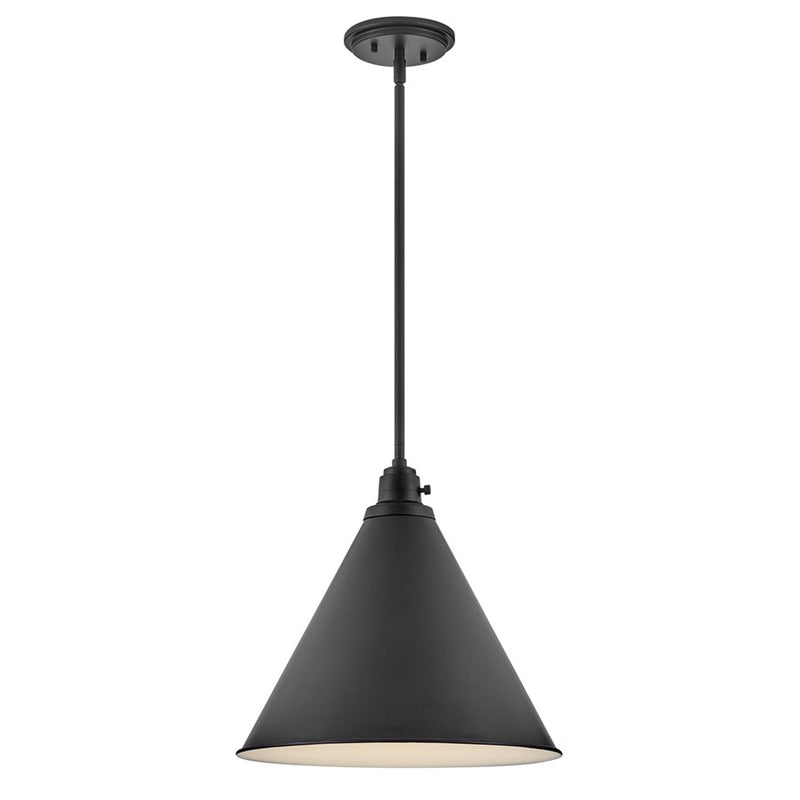 Hinkley Lighting Arti 1 Light Pendant, Black - 3694BK
