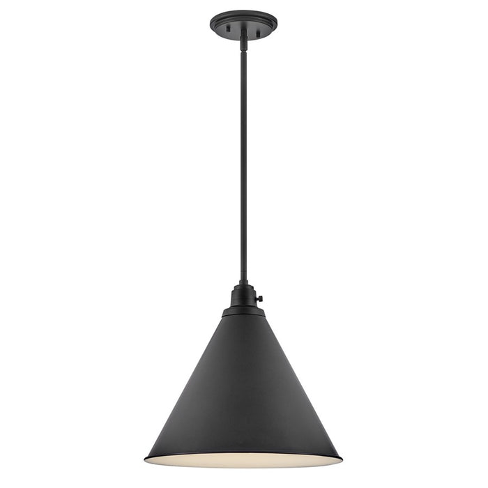 Hinkley Lighting Arti 1 Light Pendant, Black - 3694BK
