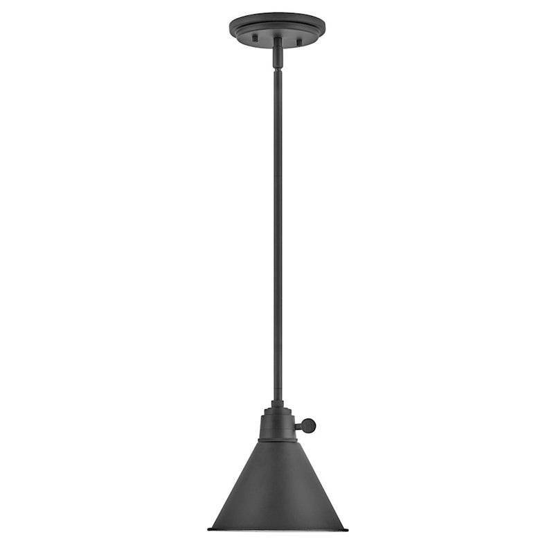 Hinkley Arti 1-Light Pendant | Transitional Heritage Brass Steel | Kitchen Island & Dining Room | 8 x 8 x 8 in | Model 3697HB