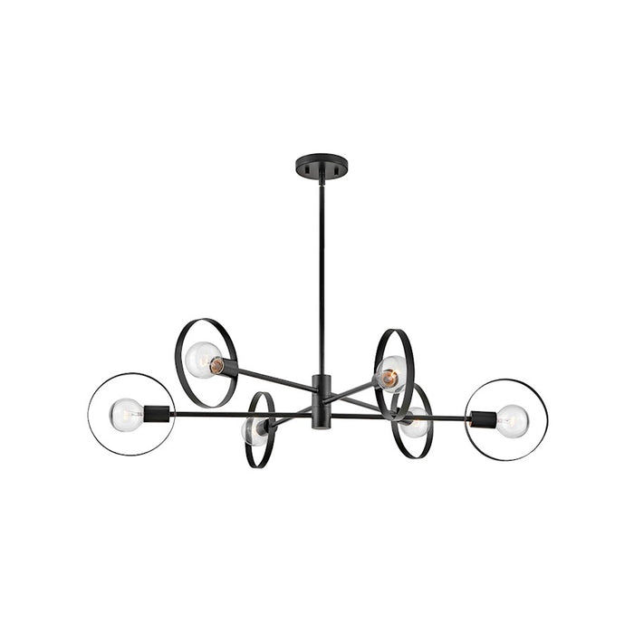 Hinkley Lighting Desi 4 Light Medium Single Tier Foyer , Black - 37294BK