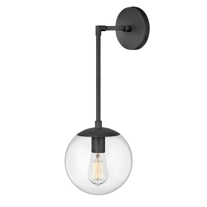 Hinkley Lighting Warby 1 Light Sconce, Black