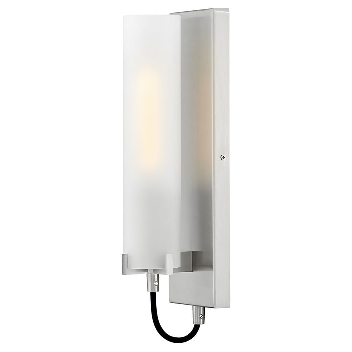 Hinkley Lighting Ryden 1 Light Wall Mount, Brushed Nickel/Etched - 37850BN-WH