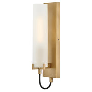 Hinkley Lighting Ryden 1Lt 16" Wall Mount, Heritage Brass/Etched - 37850HB-WH
