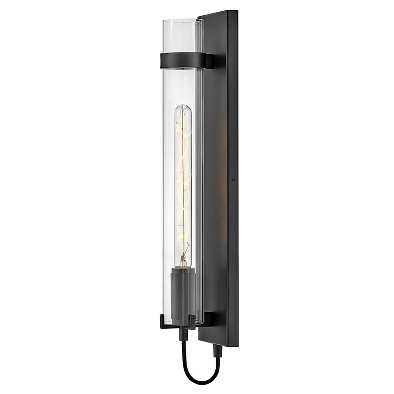 Hinkley Ryden 24in 1-Light Wall Sconce | Transitional Heritage Brass Steel and Clear Glass | Hallway & Bedroom Accent | 350 Lumens | Model 37852HB-LL