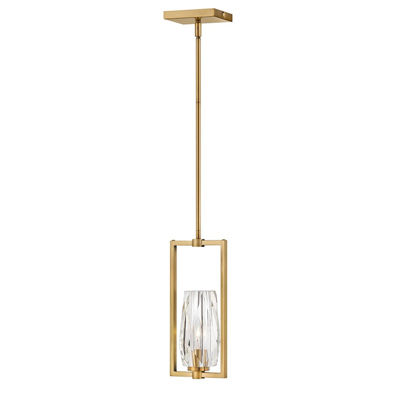 Hinkley Ana 4in 1-Light Mini Pendant | Modern Glam Black Oxide Steel and Faceted Clear Crystal | Kitchen Island & Dining Accent | 4 x 6 x | Model 38257BX