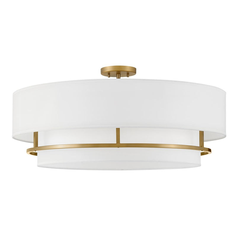 Hinkley Lighting Graham 4Lt Convertible Semi-Flush Mount, Brass