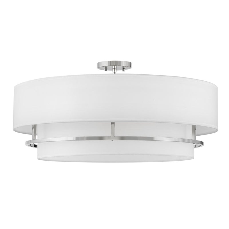 Hinkley Lighting Graham 4Lt Convertible Semi-Flush Mount, Nickel
