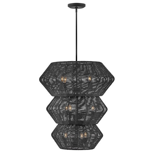 Hinkley Lighting Luca 10 Light Chandelier, Black - 40388BLK