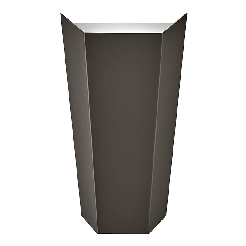 Hinkley Vin 1-Light Wall Sconce | Transitional Black Oxide Steel and Etched Glass | Hallway & Bedroom Accent Light | 3 x 6 x 10 in | Model 41691BX