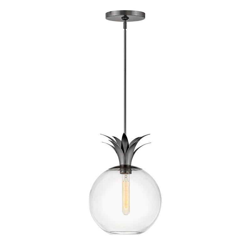 Hinkley Palma 11in 1-Light Small Pendant | Transitional Heritage Brass Steel and Clear Glass | Kitchen Island & Dining Room | 11 x 11 x 15 | Model 41927HB