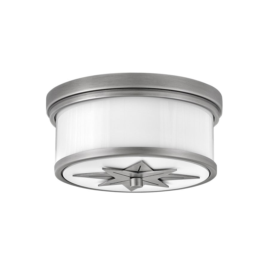 Hinkley Lighting Montrose 2 Light Med Flush Mount, Etched Opal - 42801HB