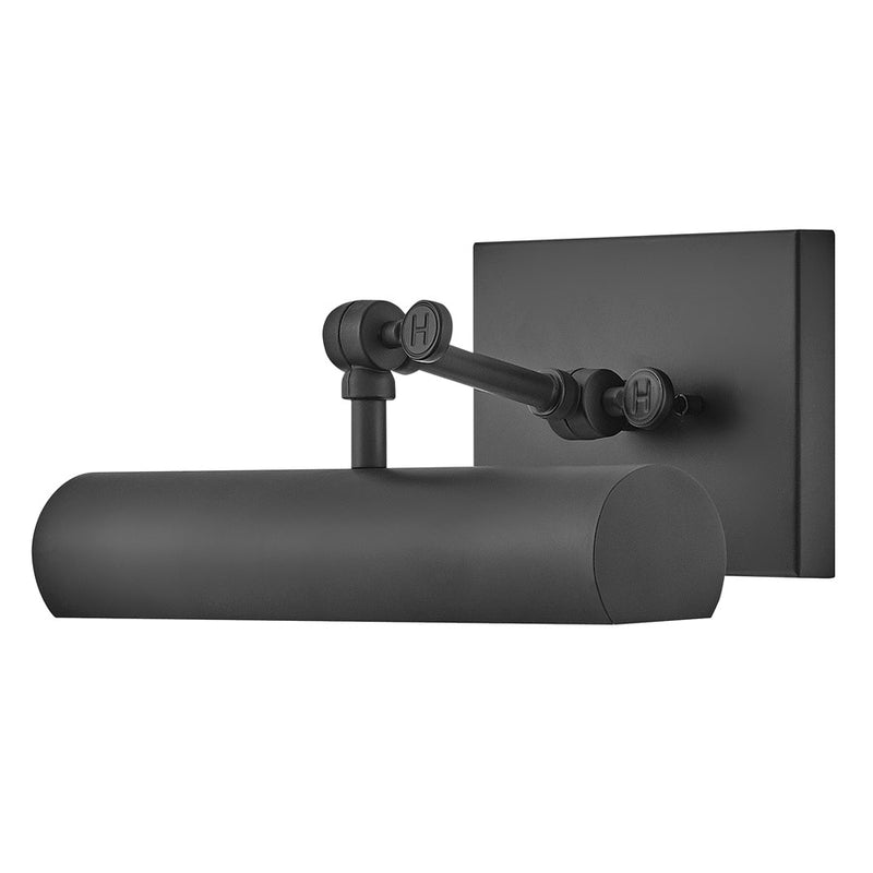 Hinkley Stokes 1-Light Wall Sconce | Traditional Black Steel Cylinder | Bedroom & Hallway Accent Light | 6.75 x 12 x 5.5 in, Dimmable | Model 43010BK