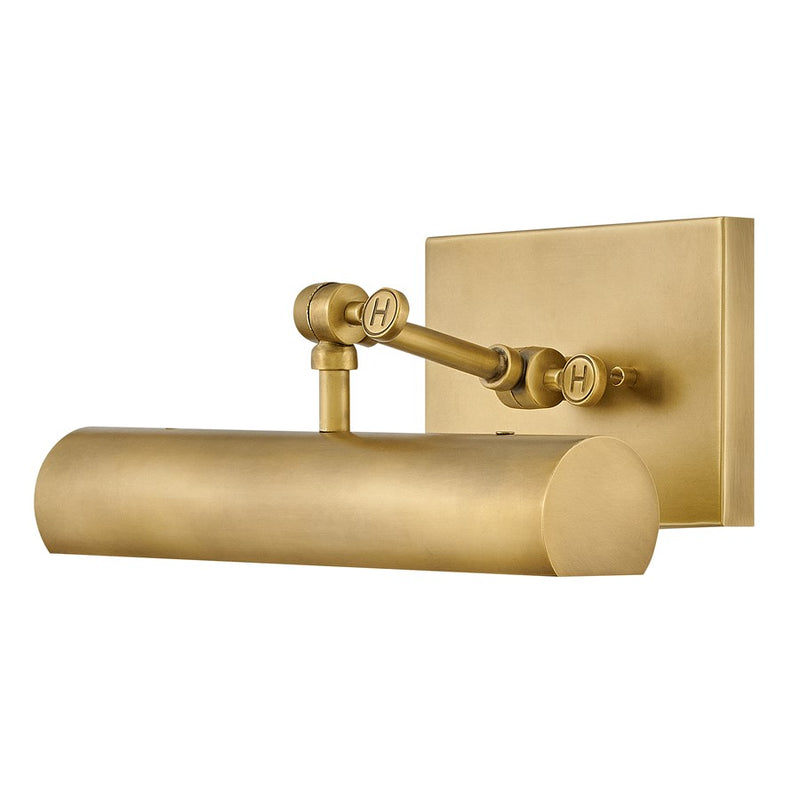 Hinkley Stokes 1-Light Wall Sconce | Traditional Heritage Brass Steel and Black Cylinder Shade | Bedroom & Hallway Accent Light | 6.75 x | Model 43010HB