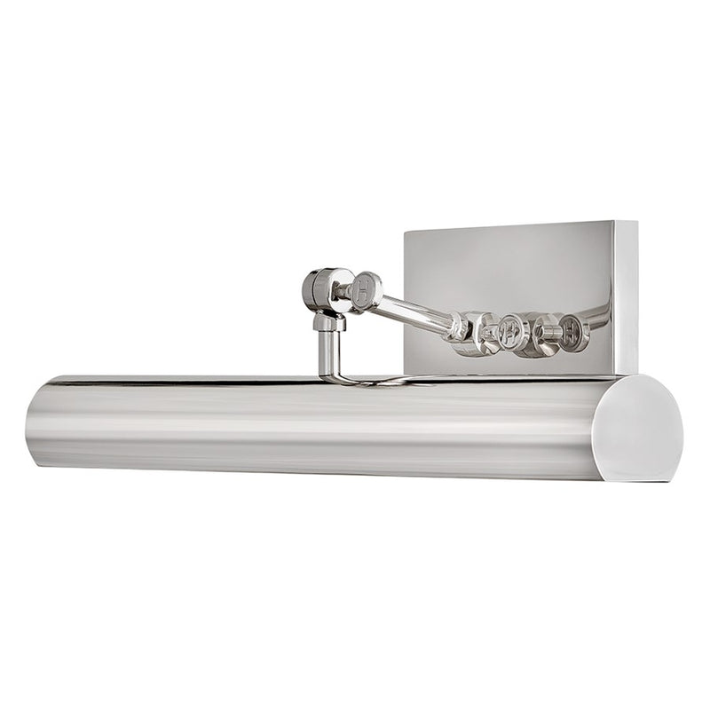 Hinkley Stokes 20in 2-Light Wall Sconce | Traditional Polished Nickel Steel and Cylinder Shade | Living Room & Bedroom Accent | 6.75 x 20 | Model 43012PN